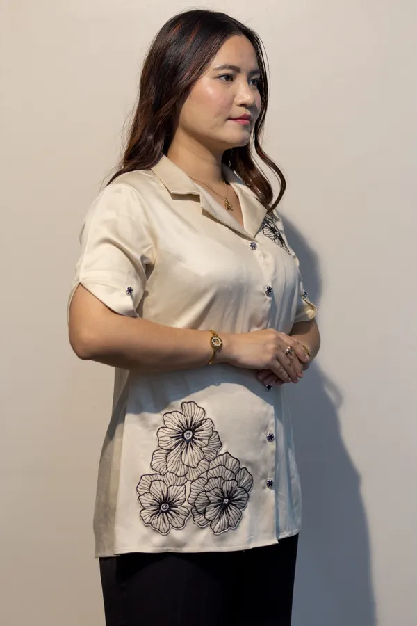 DAPHNE_Off_White_Giza_Cotton_Premium_&_Elegant_Shirt_For_Women