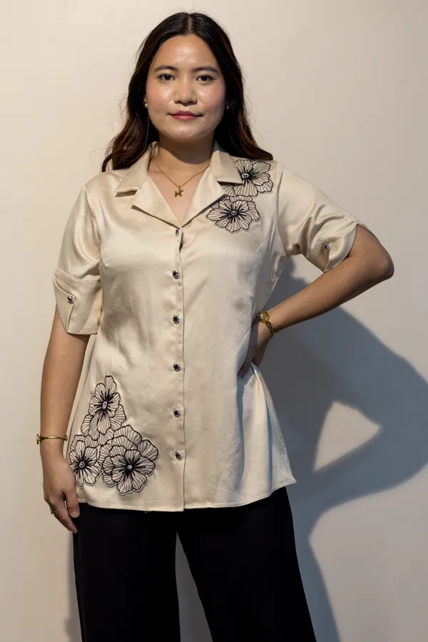 DAPHNE_Off_White_Giza_Cotton_Premium_&_Elegant_Shirt_For_Women