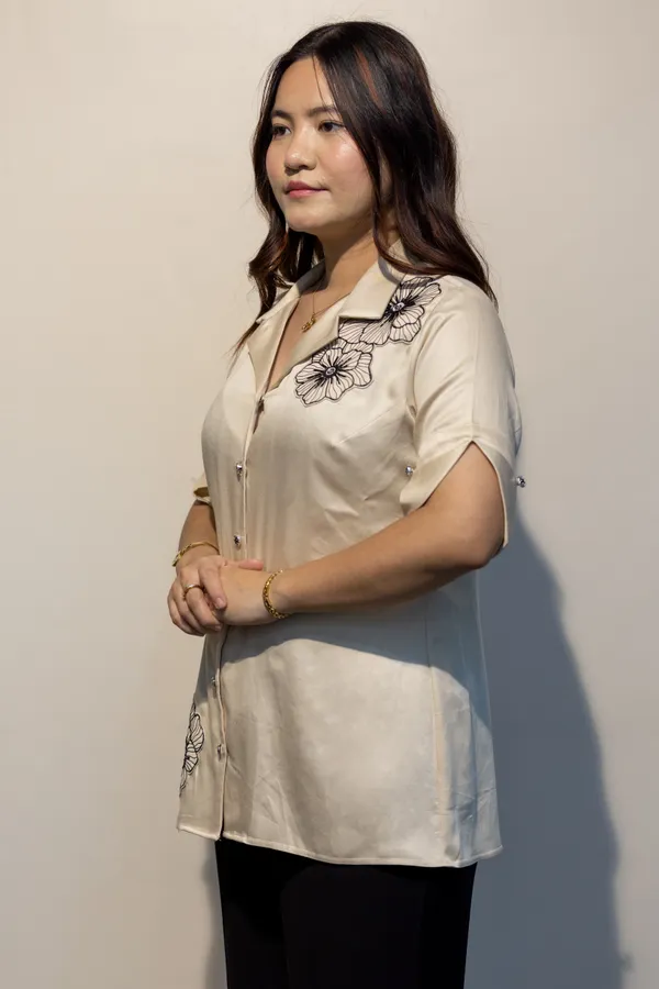 DAPHNE_Off_White_Giza_Cotton_Premium_&_Elegant_Shirt_For_Women