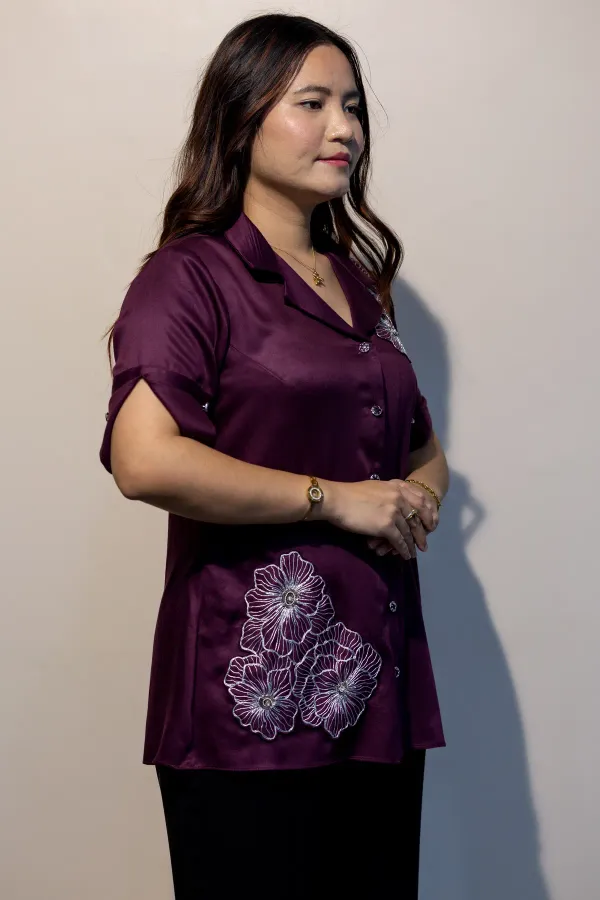 Erica_BLACK_&_Daphne_WINE_Giza_cotton_shirts_Combo