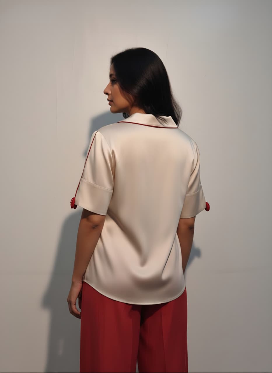 Ma_ch�rie_Off_White_Giza_Satin_Premium_&_Elegant_Shirt_For_Women