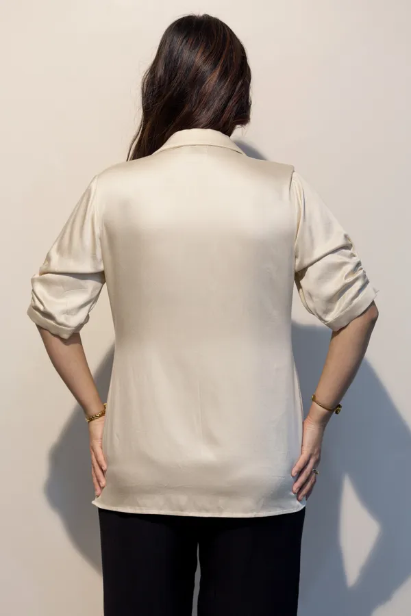 EURELLA_Off_White_Giza_Cotton_Premium_&_Elegant_Shirt_For_Women
