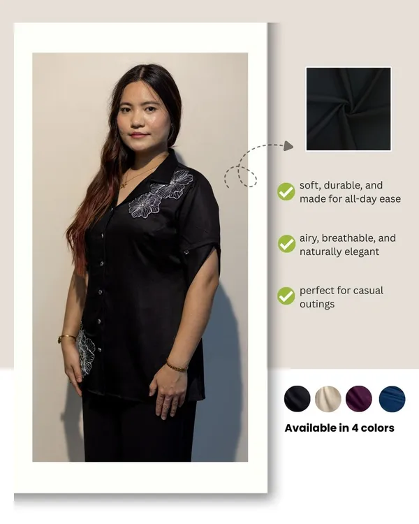 DAPHNE_Black_Giza_Cotton_Premium_&_Elegant_Shirt_For_Women