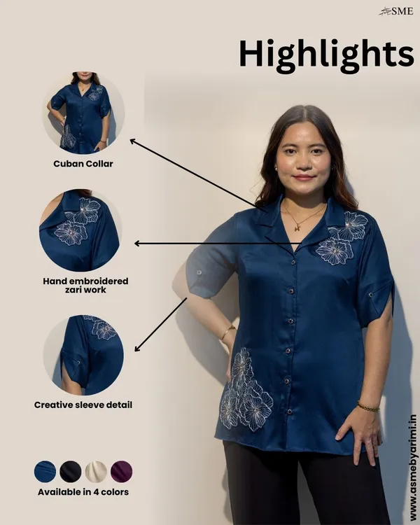 DAPHNE_Blue_Giza_Cotton_Premium_&_Elegant_Shirt_For_Women