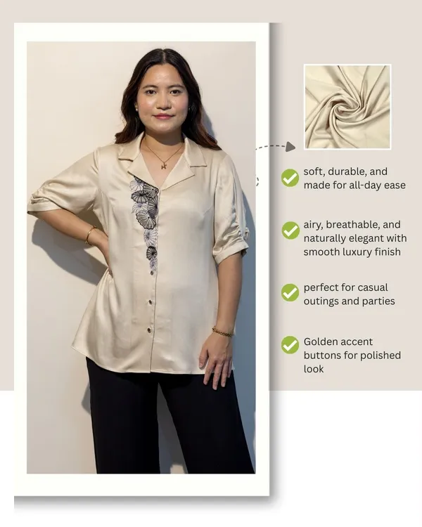 EURELLA_Off_White_Giza_Cotton_Premium_&_Elegant_Shirt_For_Women
