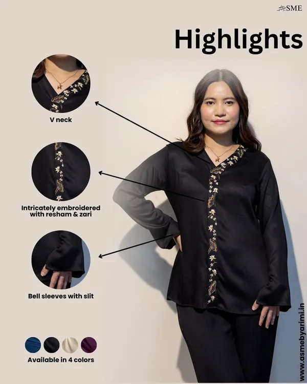 PAMELA_Black_Giza_Cotton_Premium_&_Elegant_Shirt_For_Women