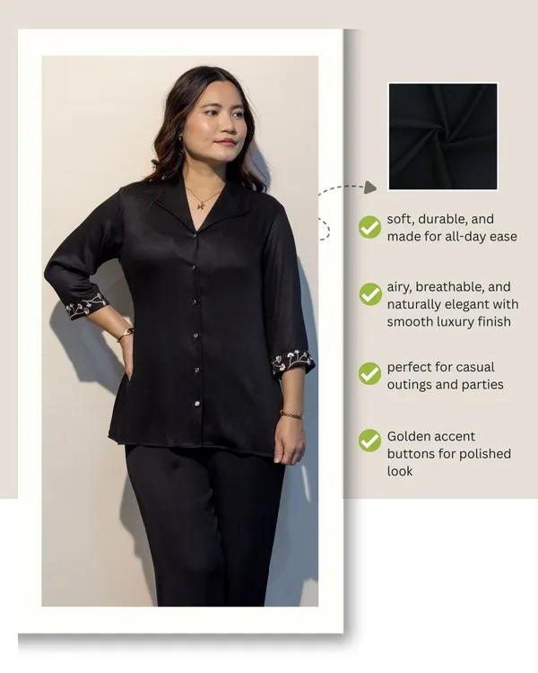 CLAIRE_Black_Giza_Cotton_Premium_&_Elegant_Shirt_For_Women