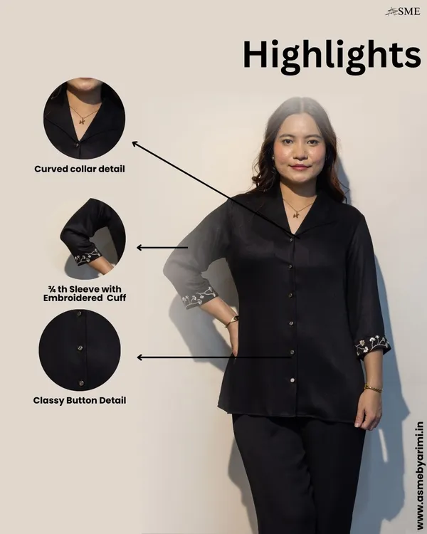 CLAIRE_Black_Giza_Cotton_Premium_&_Elegant_Shirt_For_Women