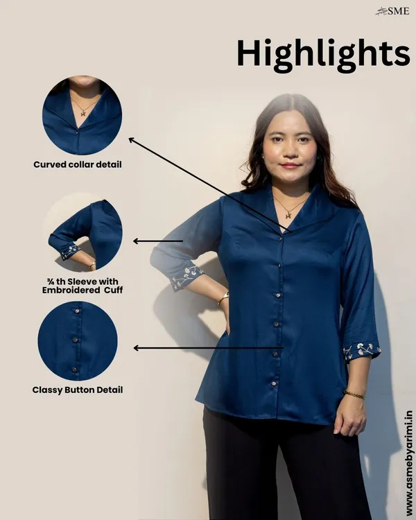 CLAIRE_Blue_Giza_Cotton_Premium_&_Elegant_Shirt_For_Women