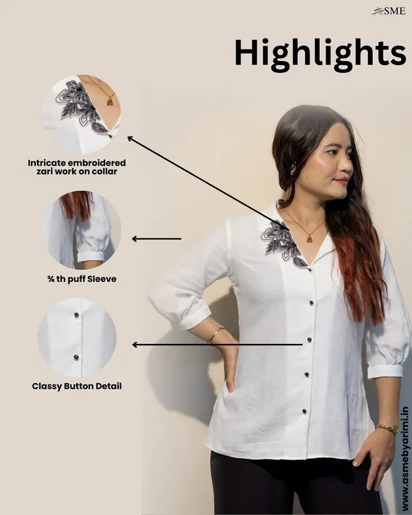 FIONA_White_Double_Malmal_Premium_&_Elegant_Shirt_For_Women