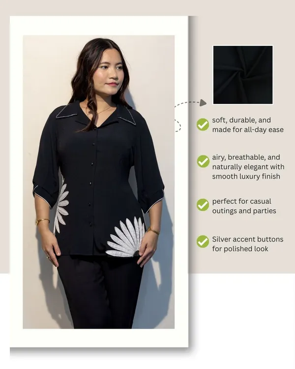 SIENNA_Black_Moss_Crepe_Premium_&_Elegant_Shirt_For_Women