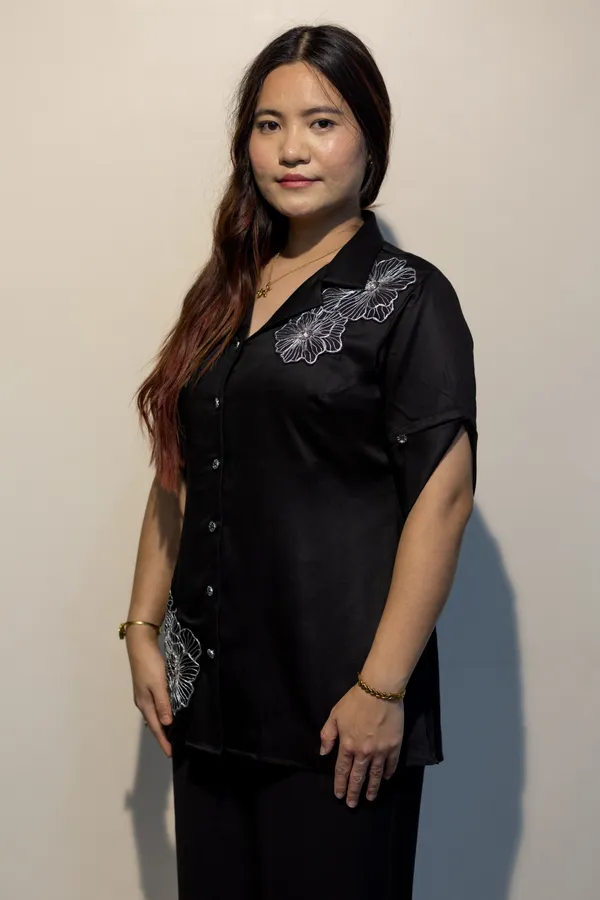 DAPHNE_Black_Giza_Cotton_Premium_&_Elegant_Shirt_For_Women