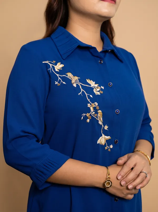BIRD_BRUNCH_Premium_Georgette_Elegant_Shirt_For_Women