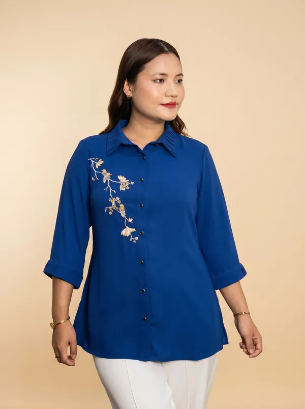 BIRD_BRUNCH_Premium_Georgette_Elegant_Shirt_For_Women