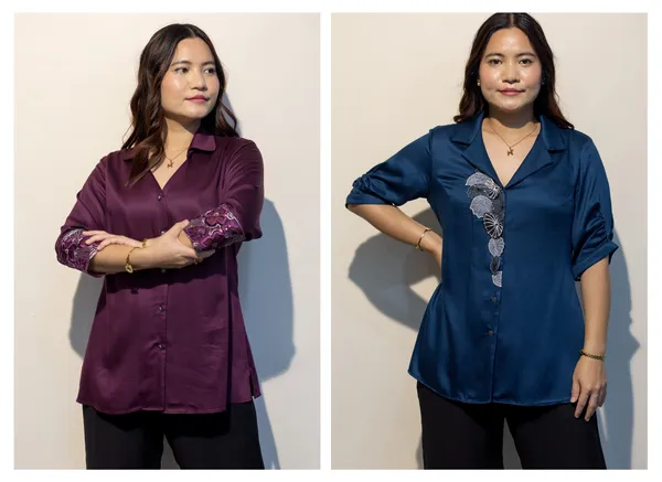 Erica_WINE_&_Eurella_BLUE_Giza_cotton_shirts_Combo