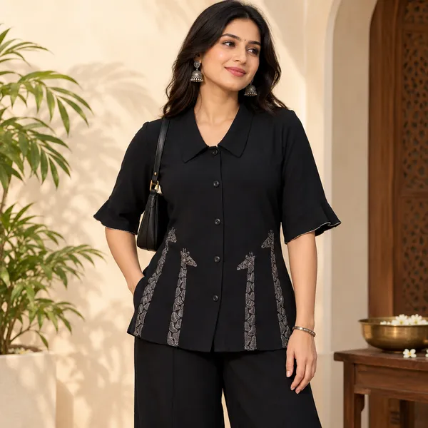 GEORGIA_Black_Moss_Crepe_Premium_&_Elegant_Shirt_For_Women