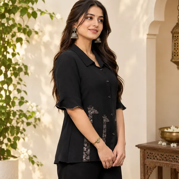 GEORGIA_Black_Moss_Crepe_Premium_&_Elegant_Shirt_For_Women