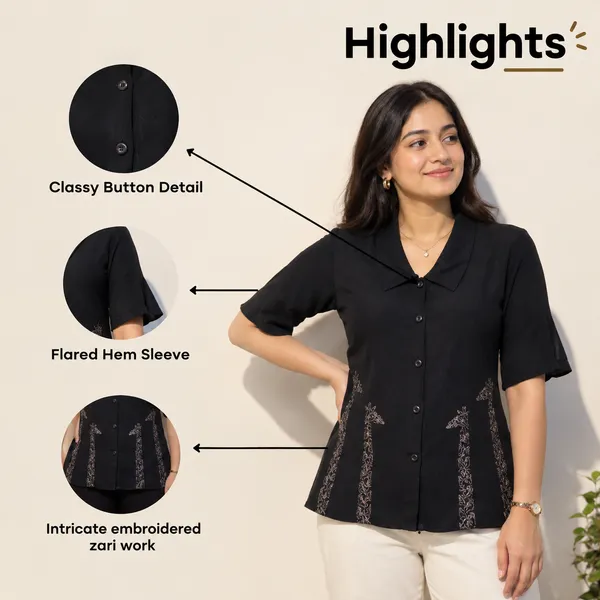 GEORGIA_Black_Moss_Crepe_Premium_&_Elegant_Shirt_For_Women