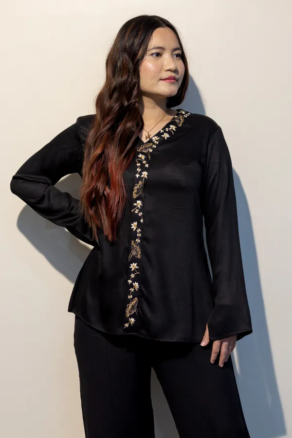 Pamela_BLACK_&_Eurella_BLUE_Giza_cotton_shirts_Combo