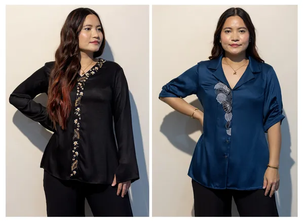 Pamela_BLACK_&_Eurella_BLUE_Giza_cotton_shirts_Combo