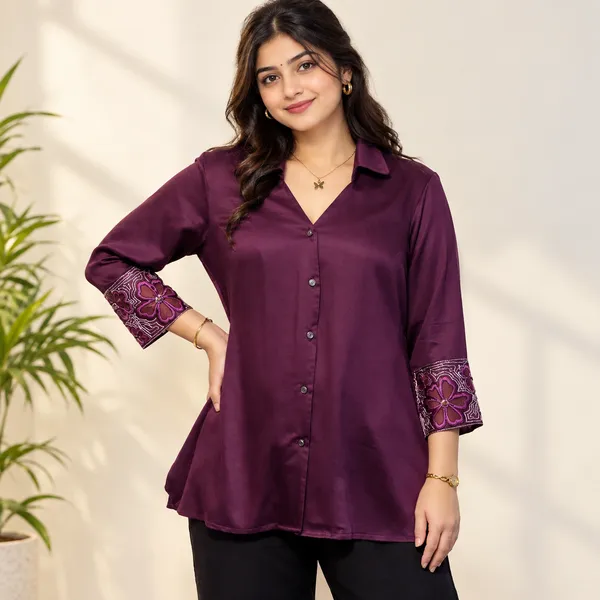 ERICA_Wine_Giza_Cotton_Premium_&_Elegant_Shirt_For_Women