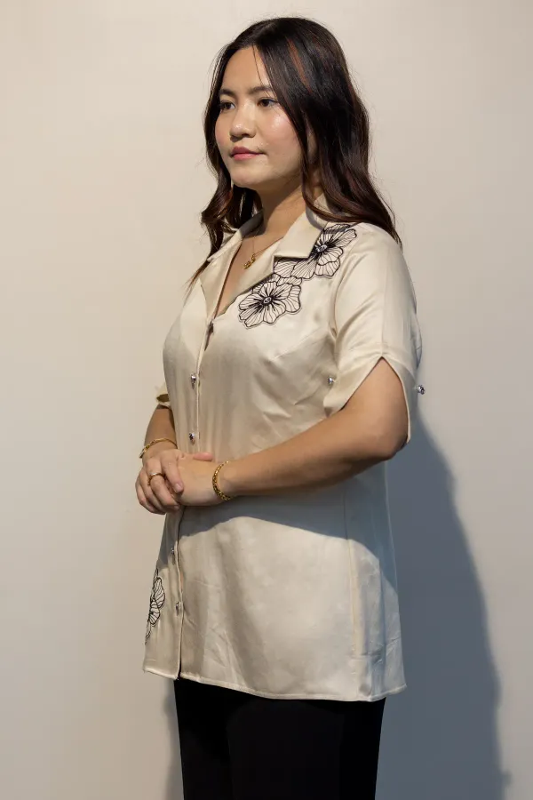 Daphne_BEIGE_&_Erica_WINE_Giza_cotton_shirts_Combo