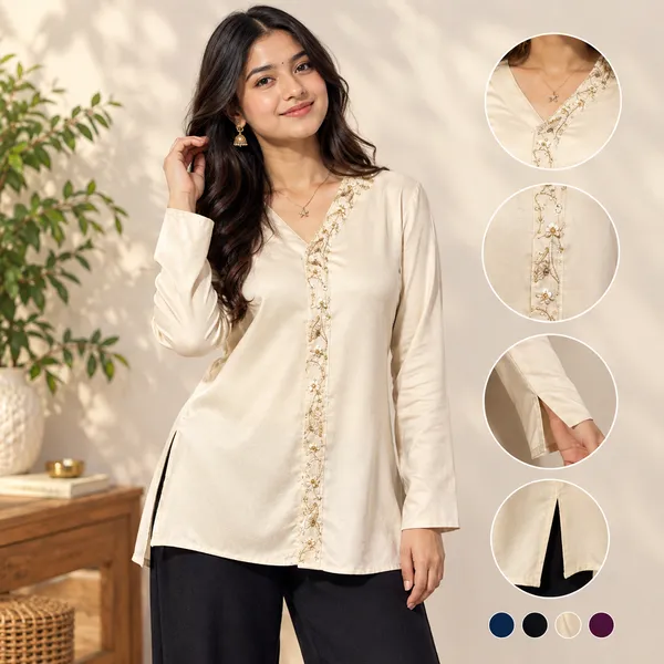 PAMELA_Off_White_Giza_Cotton_Premium_&_Elegant_Shirt_For_Women