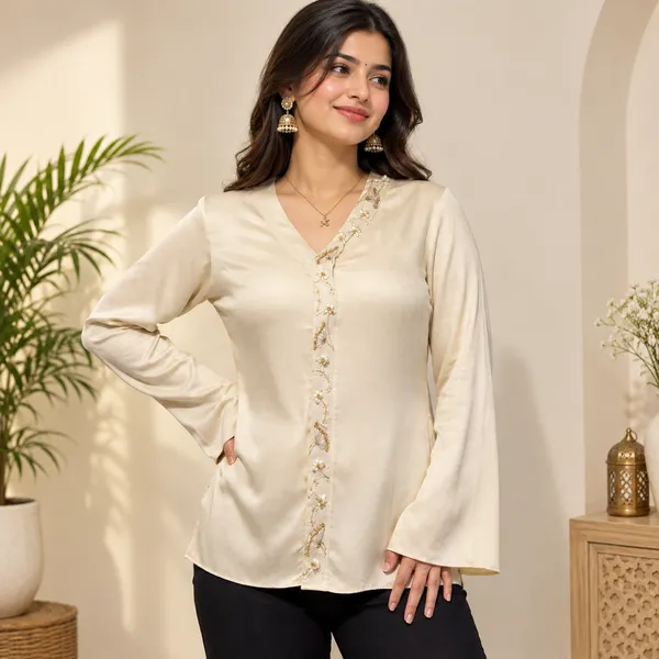 PAMELA_Off_White_Giza_Cotton_Premium_&_Elegant_Shirt_For_Women