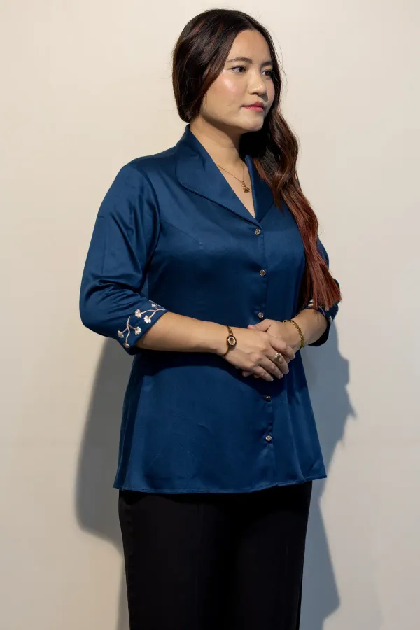 Claire_BLUE_&_Pamela_BEIGE_Giza_cotton_shirts_Combo