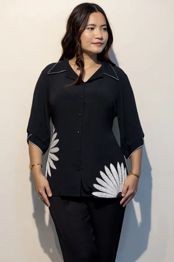 SIENNA_Black_Moss_Crepe_Premium_&_Elegant_Shirt_For_Women