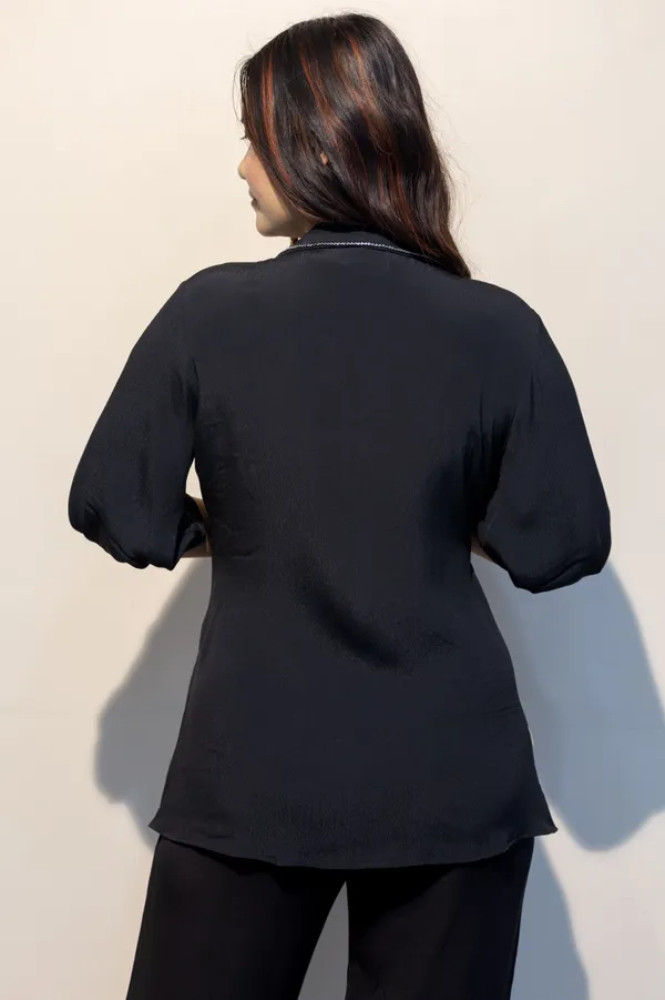 SIENNA_Black_Moss_Crepe_Premium_&_Elegant_Shirt_For_Women
