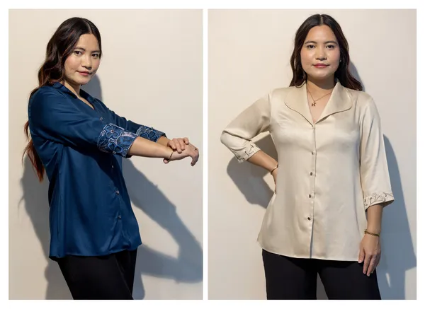 Erica_BLUE_&_Claire_BEIGE_Giza_cotton_shirts_Combo