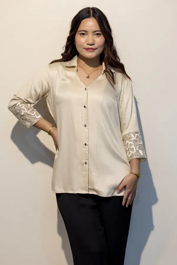 ERICA_Off_White_Giza_Cotton_Premium_&_Elegant_Shirt_For_Women