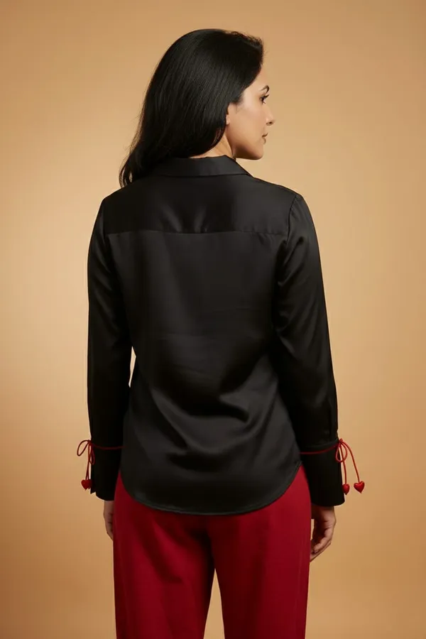HEART_DROP_Black_Giza_Satin_Premium_&_Elegant_Shirt_For_Women