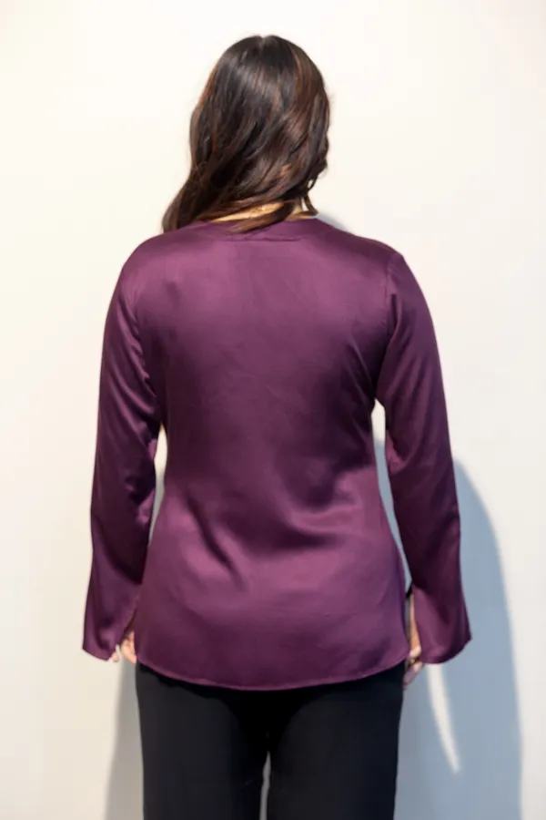 PAMELA_Black_&_Wine_Giza_Cotton_Premium_&_Elegant_Shirt_For_Women_(Pack_Of_2)