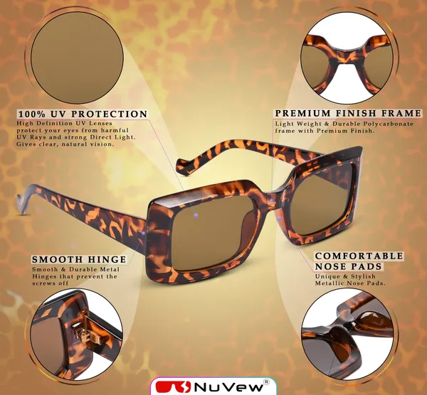 NuVew_Leo-Brown_Rectangular_Sunglasses_-_NW16462