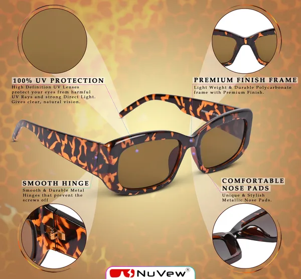 NuVew_Leo-Brown_Rectangular_Sunglasses_-_NW16490