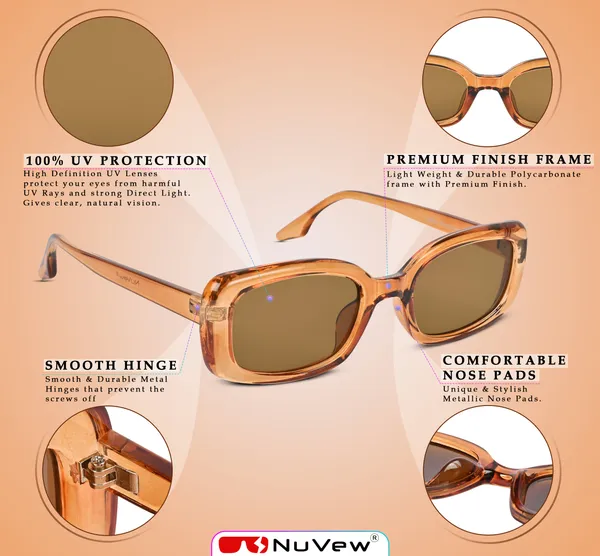 NuVew_Clear-Brown_Rectangular_Sunglasses_-_NW16478