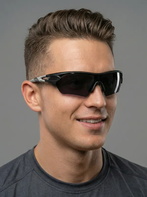 NuVew_Black_Sports/Wrap-around_Sunglasses_-_NW16642