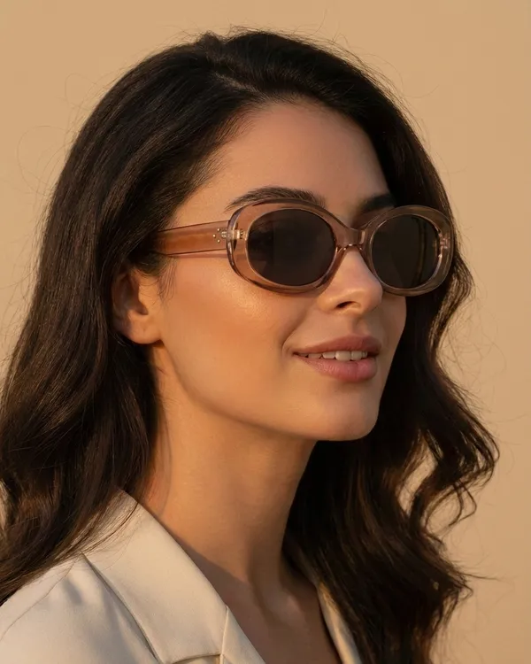 NuVew_Clear-Brown_Oval_Sunglasses_-_NW16460