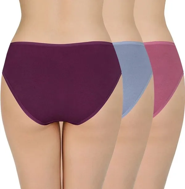 Pack_Of__3_-_Wine_&_Blue_&_Pink_Cotton_Blend_Premium_&_Elegant_Solid_Regular_Interlock_Panty_For_Women.