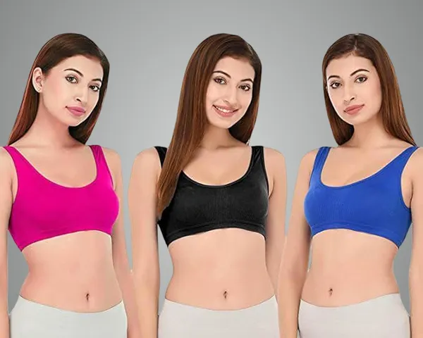 Pack_Of__3_-_Pink_&_Black_&_Blue_Cotton_Premium_&_Elegant_Sports_Bra_For_Women.