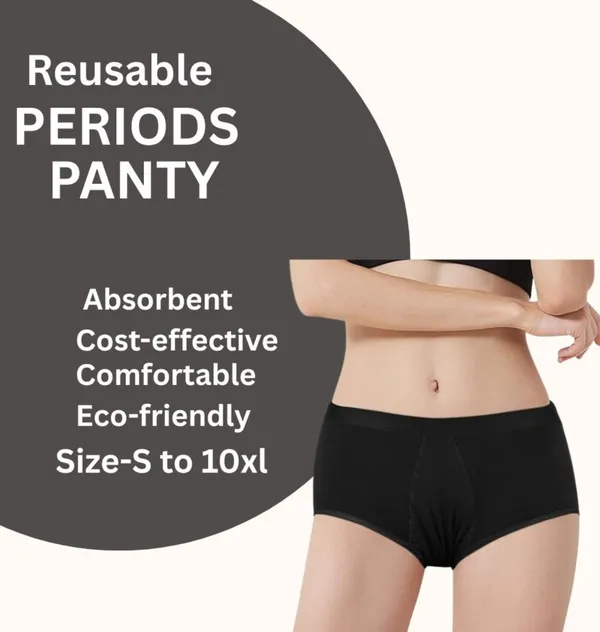 Black_Cotton_Blend_Premium_&_Elegant_Solid_Regular_Periods_Panty_For_Women