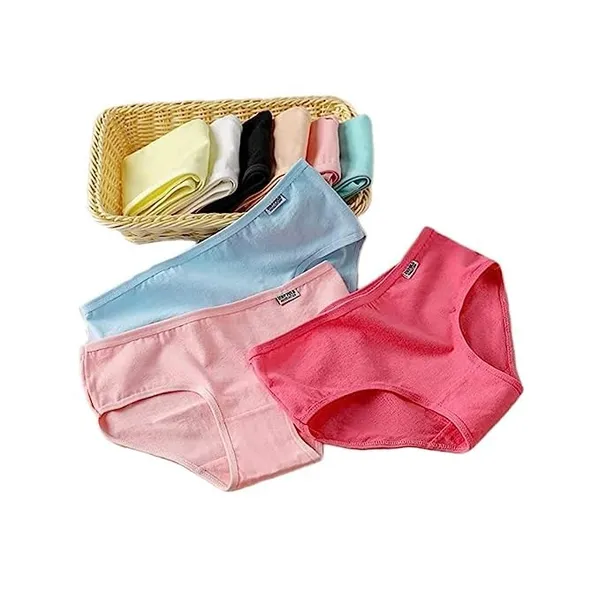 Pink_Cotton_Blend_Premium_&_Elegant_Solid_Regular_Seamless_Panty_For_Women