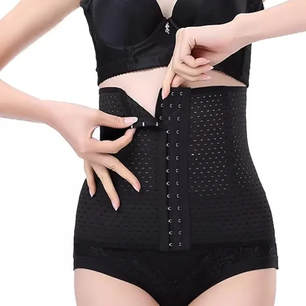 Black_Seamless_Hook-Shapewear_Tummy_Belt_For_Women