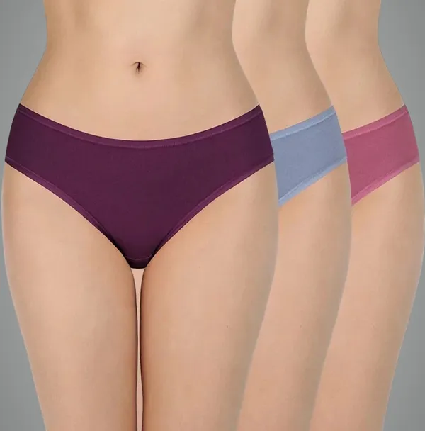 Pack_Of__3_-_Wine_&_Blue_&_Pink_Cotton_Blend_Premium_&_Elegant_Solid_Regular_Interlock_Panty_For_Women.