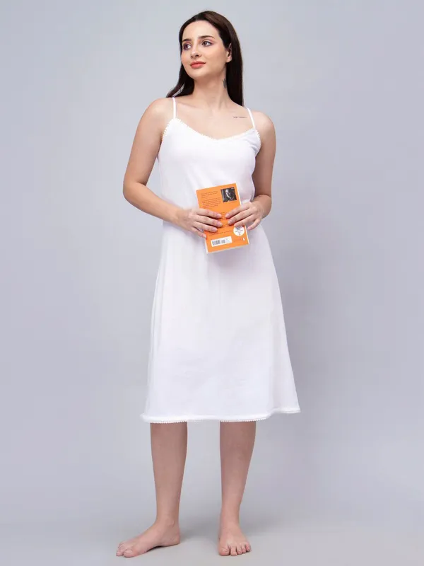 White_Cotton_Shoulder_Straps_Full_Slips_For_Women