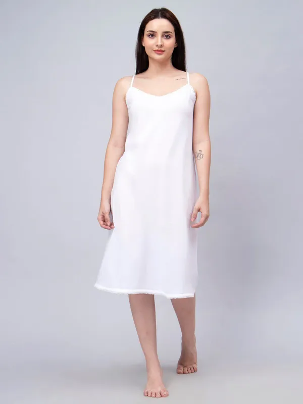 White_Cotton_Shoulder_Straps_Full_Slips_For_Women