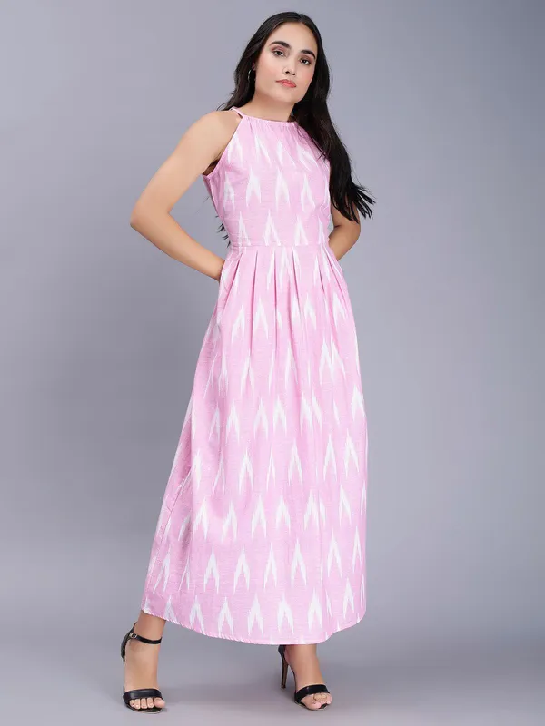 Pink_Cotton_Ethnic_Motifs_Print_Maxi_Dress_For_Women
