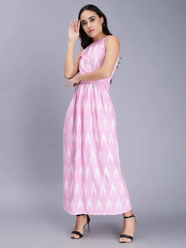 Pink_Cotton_Ethnic_Motifs_Print_Maxi_Dress_For_Women